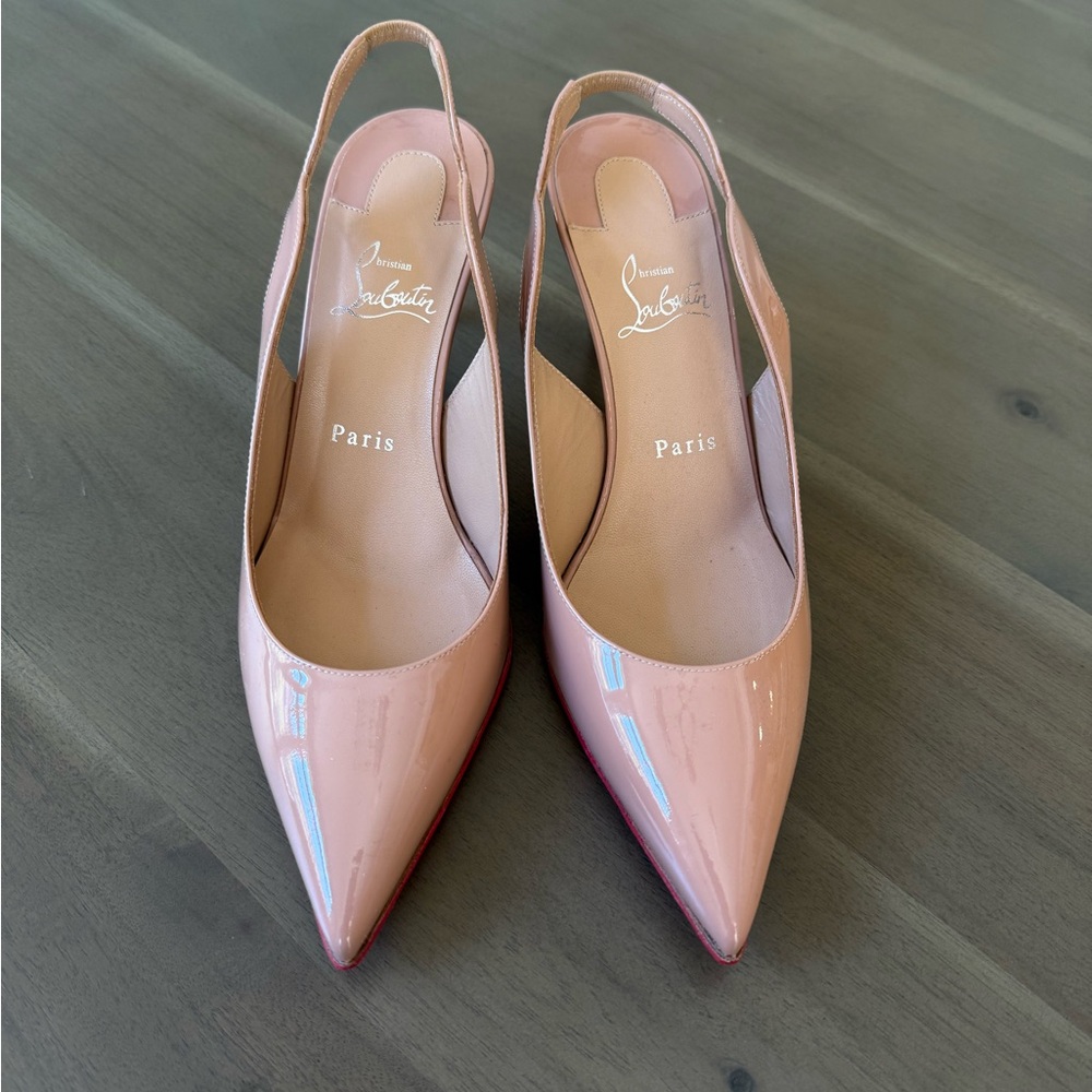 Christian Louboutin Blush Hot Chick Slingback Pumps